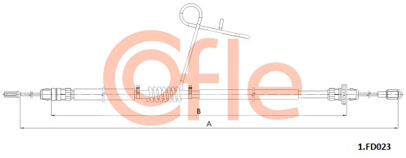 Тросик cтояночный тормоз COFLE 92.1.FD023