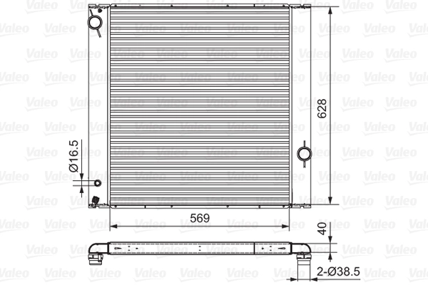 Радиатор lrov VALEO 701547