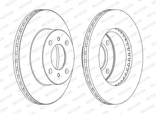 Диск тормозной FERODO DDF1005C