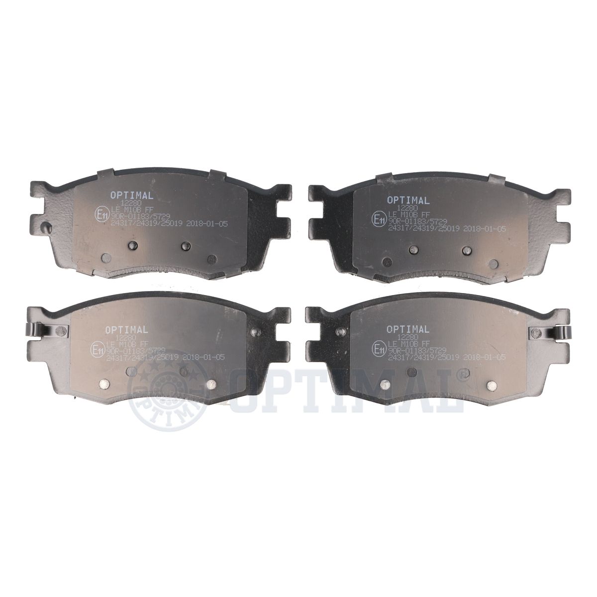 Колодки тормозные дисковые OPTIMAL BP-12280