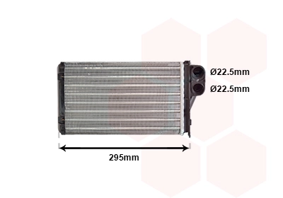 Радиатор (250x158x42) peugeot 406 1.6-3.0 11.95-12.04 VAN WEZEL 40006240