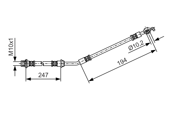 Тормозной шланг BOSCH 1 987 481 A25