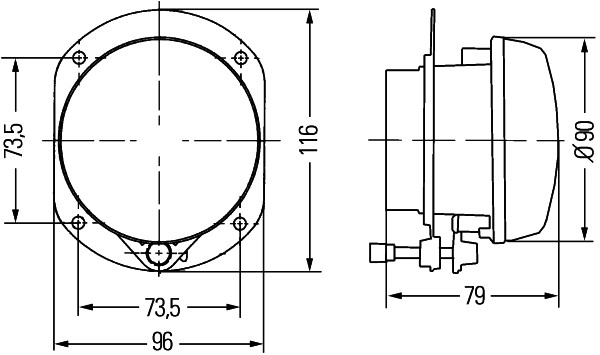 Противотуманная фара HELLA/BEHR/PAGID 1N0 008 582-011