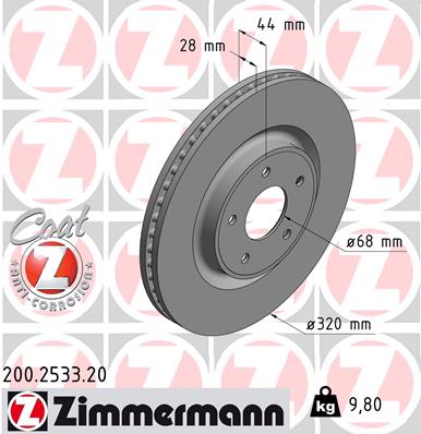 Тормозной диск coat z