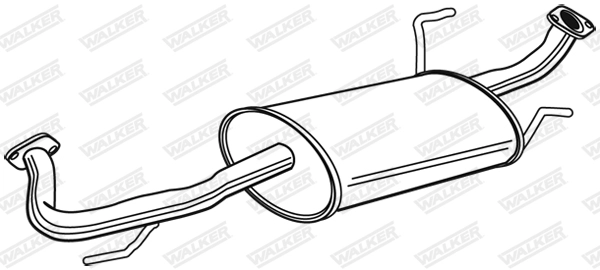 Средний глушитель выхлопных газов WALKER PRODUCTS 22921