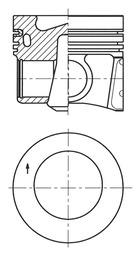 Поршень KOLBENSCHMIDT 41271610