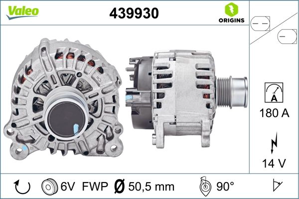 Генератор valeo origins new oe technology VALEO 439930