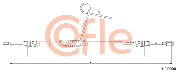 Тросик cтояночный тормоз COFLE 92.1.FO006