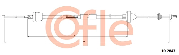 Трос управление сцеплением COFLE 92.10.2847