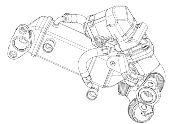 Радиатор рециркуляция ог behr premium line MAHLE/KNECHT CE 10 000P
