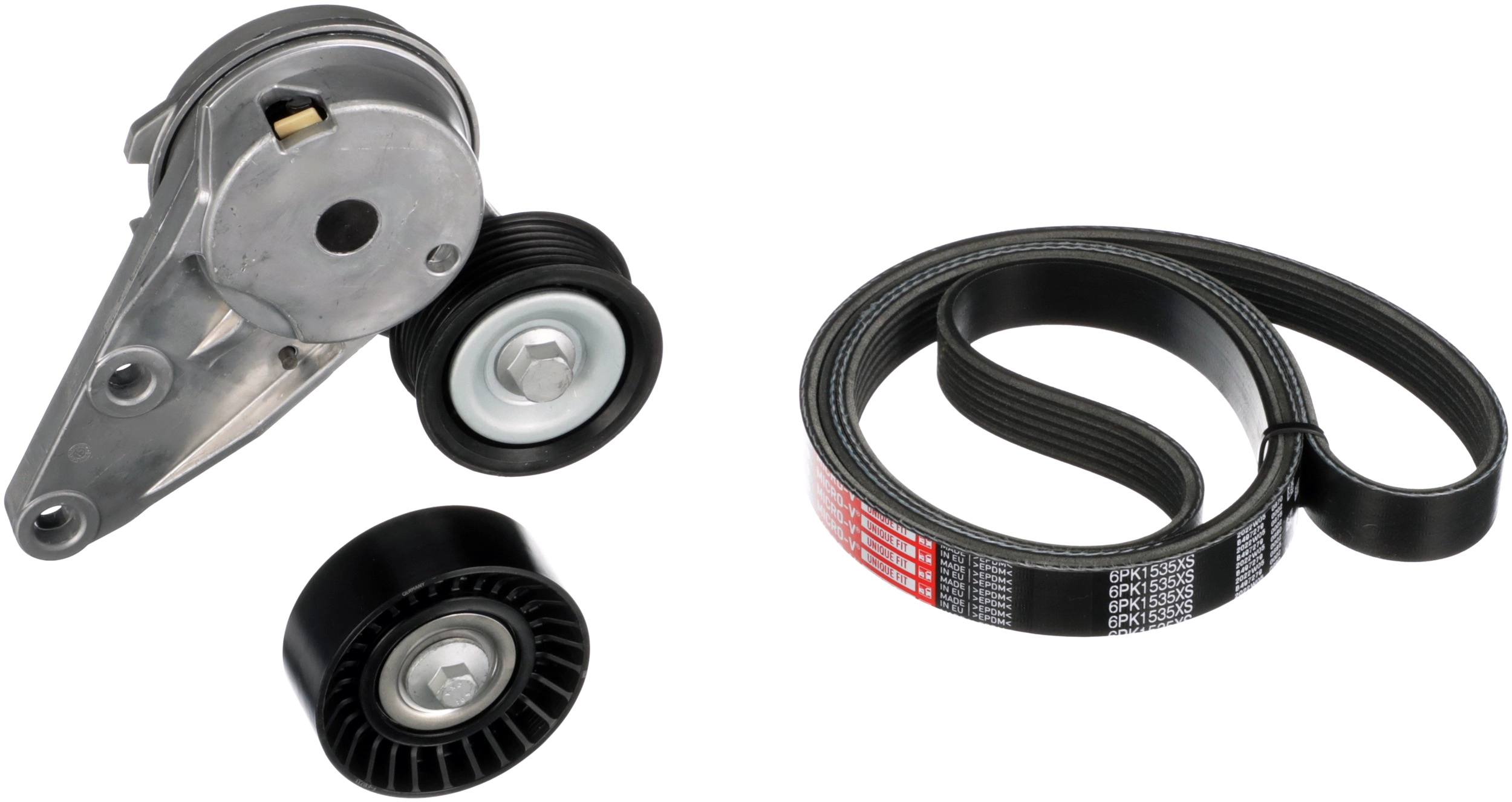 Поликлиновой ременный комплект micro-v kit unique fit GATES K016PK1535XS