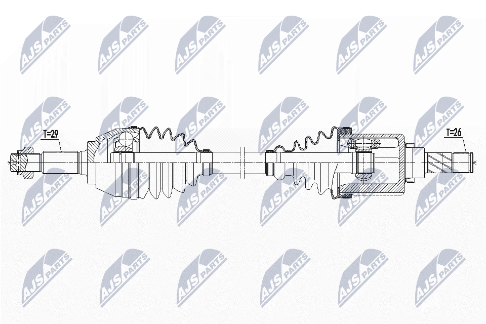 Приводной вал NTY NPW-NS-090