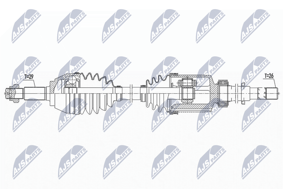 Приводной вал NTY NPW-NS-092
