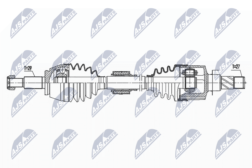 Приводной вал NTY NPW-RE-176