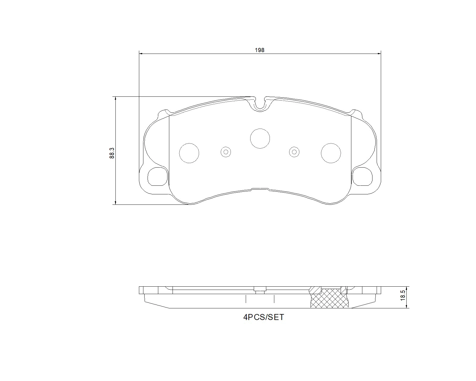 Комплект тормозных колодок дисковый тормоз prime line BREMBO P 65 054