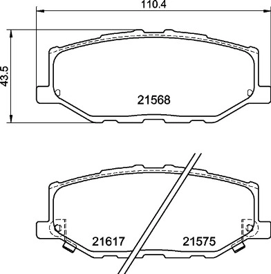 Комплект тормозных колодок дисковый тормоз prime line BREMBO P 79 040