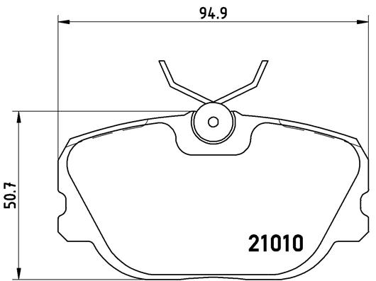 Комплект тормозных колодок дисковый тормоз prime line BREMBO P 86 011