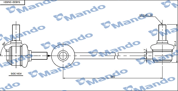 Тяга / стойка стабилизатор MANDO SLH0019