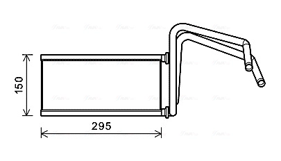 Теплообменник отопление салона AVA QUALITY COOLING TO6714