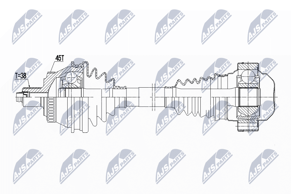 Приводной вал NTY NPW-AU-048