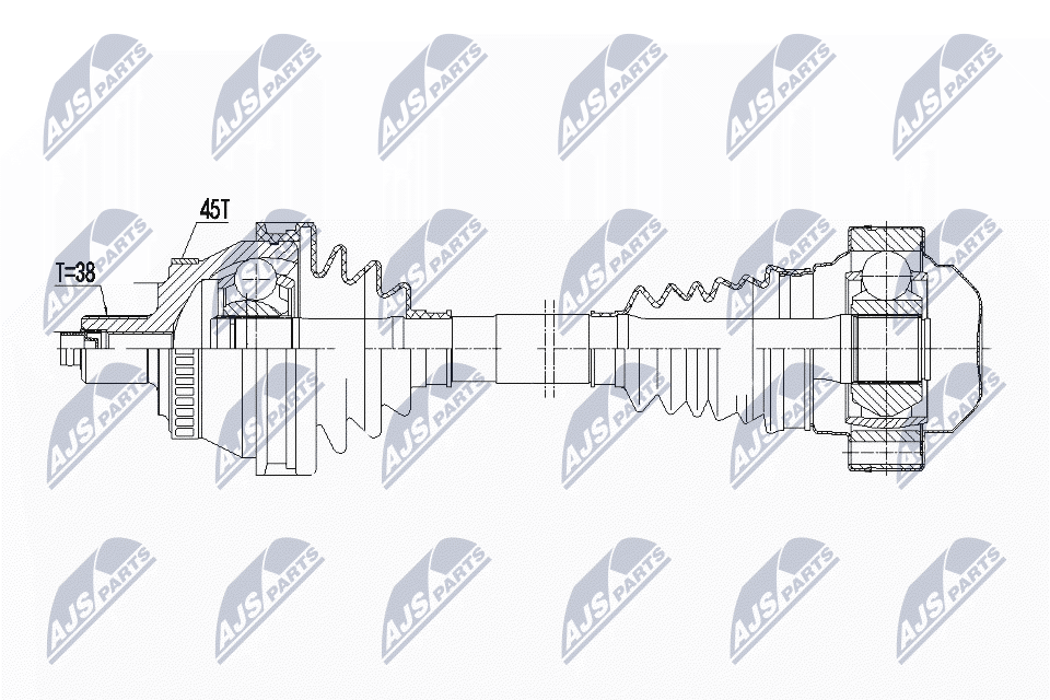Приводной вал NTY NPW-AU-046