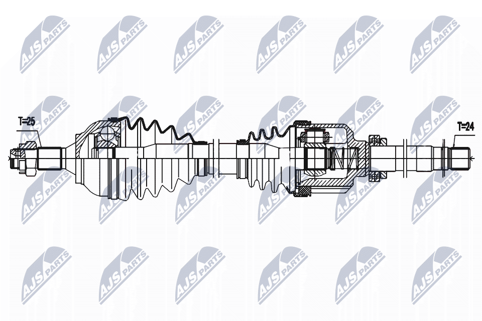 Приводной вал NTY NPW-PE-087