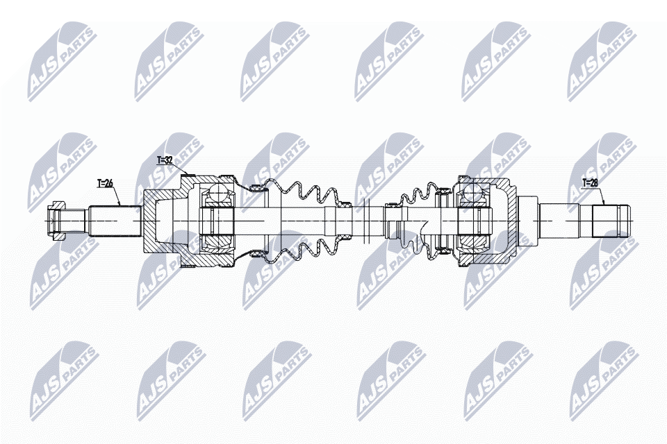 Приводной вал NTY NPW-JG-008