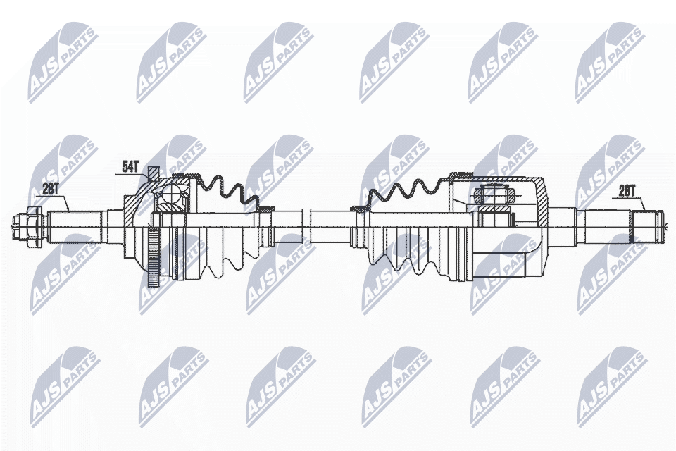 Приводной вал NTY NPW-KA-372