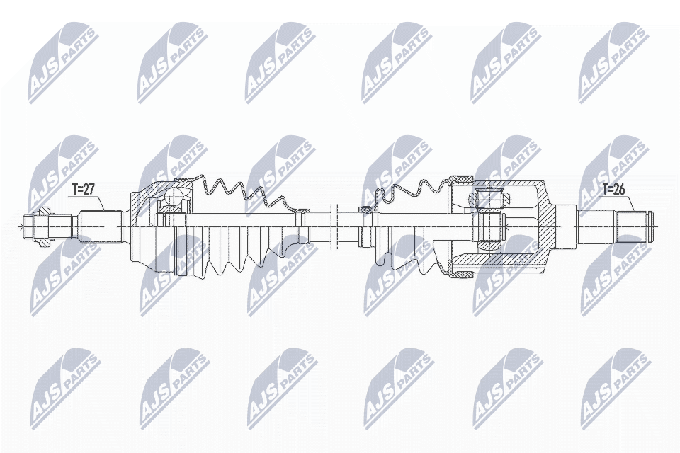 Приводной вал NTY NPW-FR-147