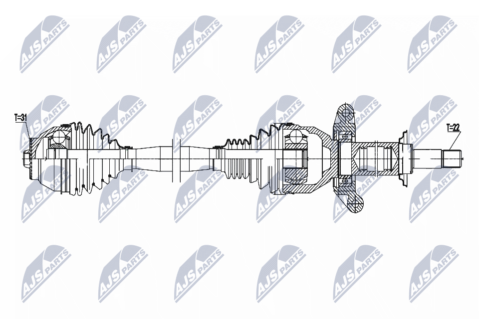 Приводной вал NTY NPW-BM-183