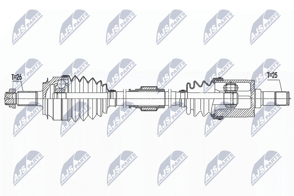 Приводной вал NTY NPW-HD-092