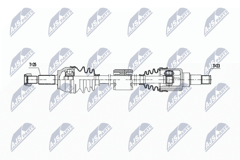 Приводной вал NTY NPW-FR-171