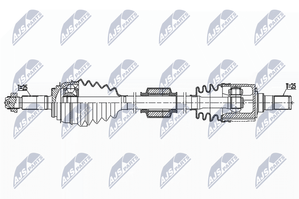 Приводной вал NTY NPW-KA-394