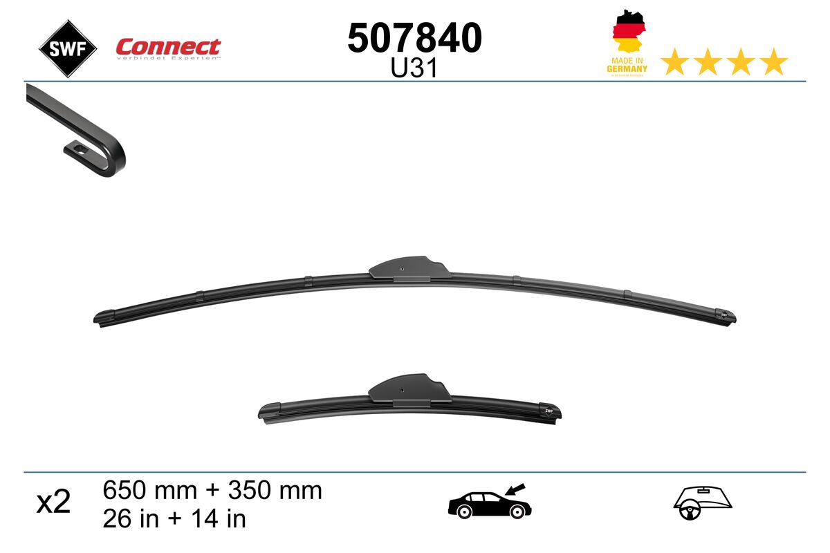 Щетка стеклоочистителя connect made in germany SWF 507840