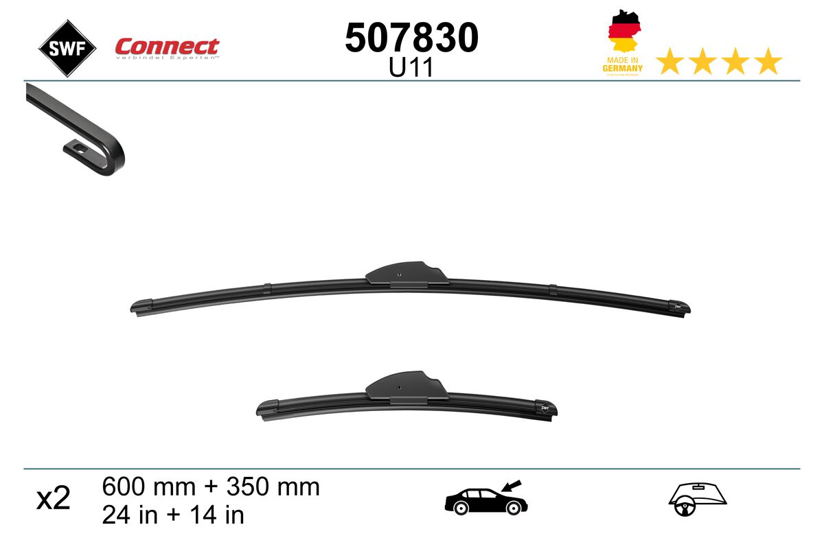 Щетка стеклоочистителя connect made in germany SWF 507830