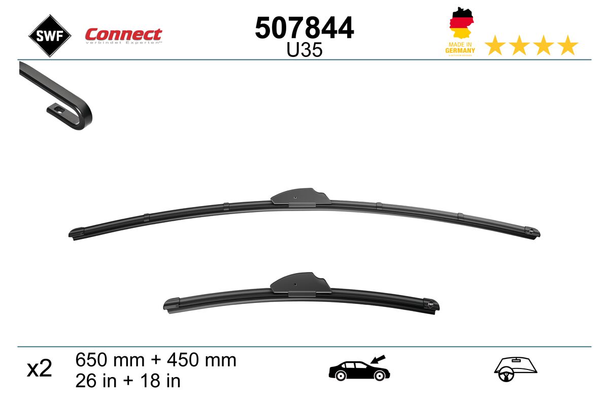 Щетка стеклоочистителя connect made in germany SWF 507844