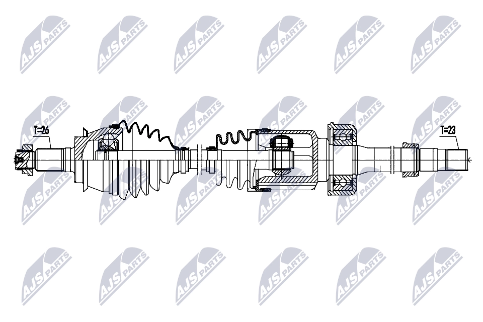 Приводной вал NTY NPW-BM-204
