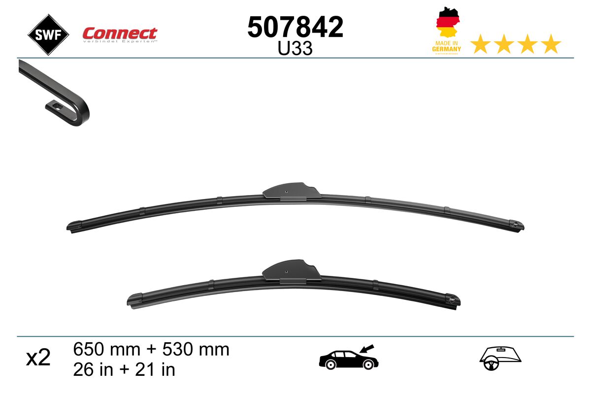 Щетка стеклоочистителя connect made in germany
