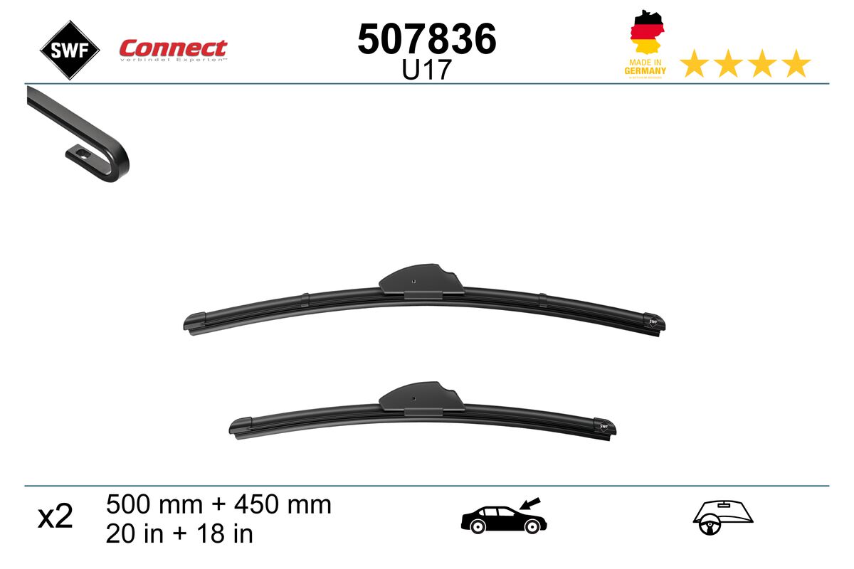 Щетка стеклоочистителя connect made in germany