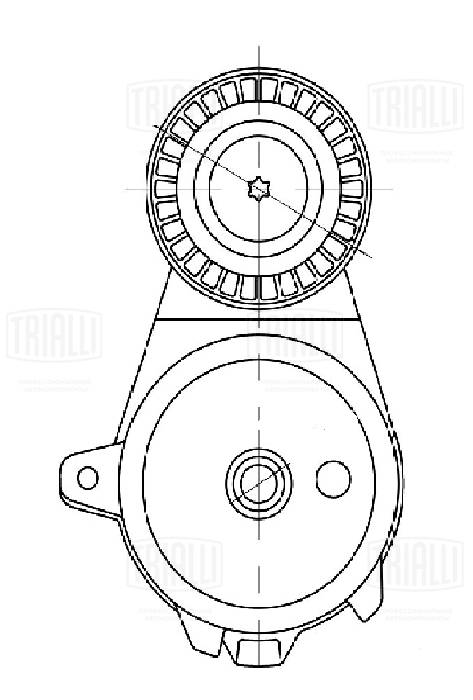 Натяжитель ремня клиновой зубча TRIALLI CM 5807