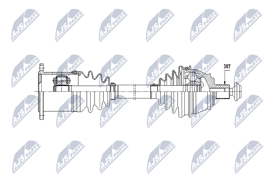 Приводной вал NTY NPW-AU-069