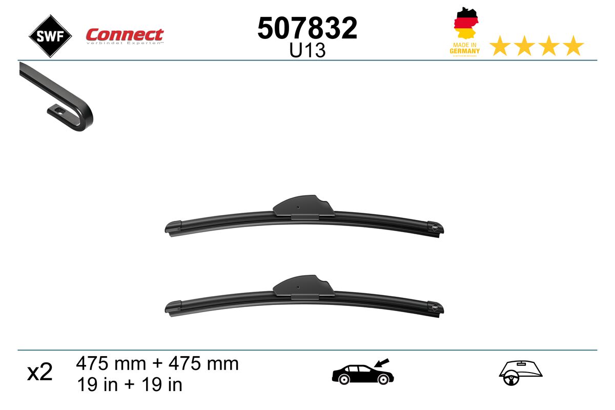 Щетка стеклоочистителя connect made in germany SWF 507832