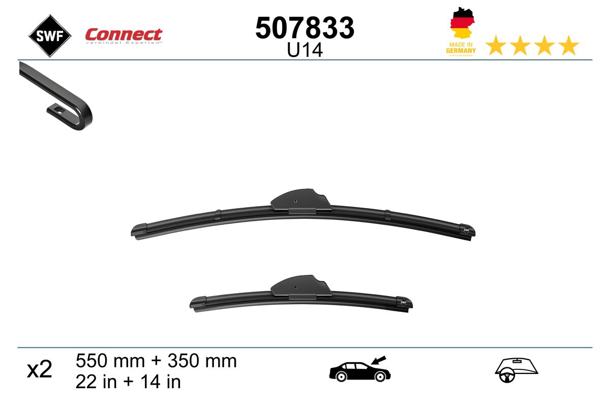 Щетка стеклоочистителя connect made in germany SWF 507833