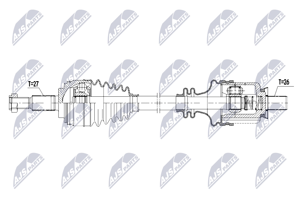 Приводной вал NTY NPW-RE-208