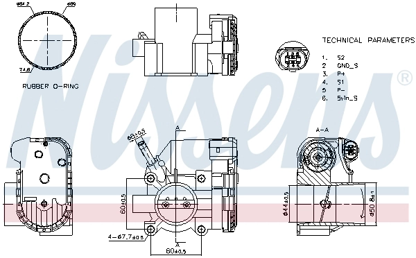 Корпус дроссельной заслонки first fit NISSENS 955125