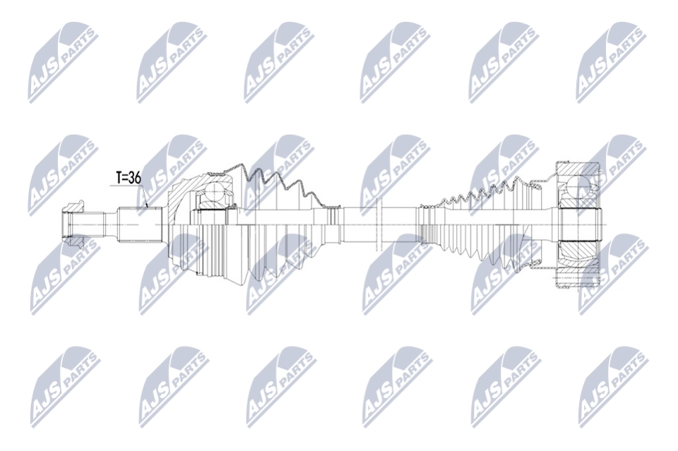 Приводной вал NTY NPW-AU-087