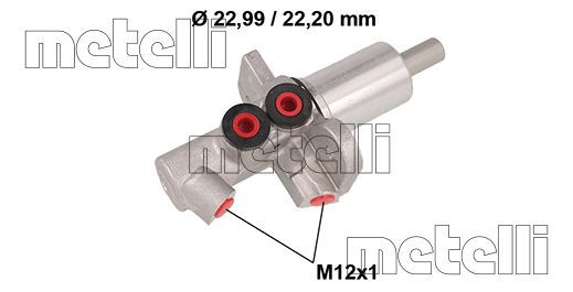 Главный тормозной цилиндр METELLI 05-0547