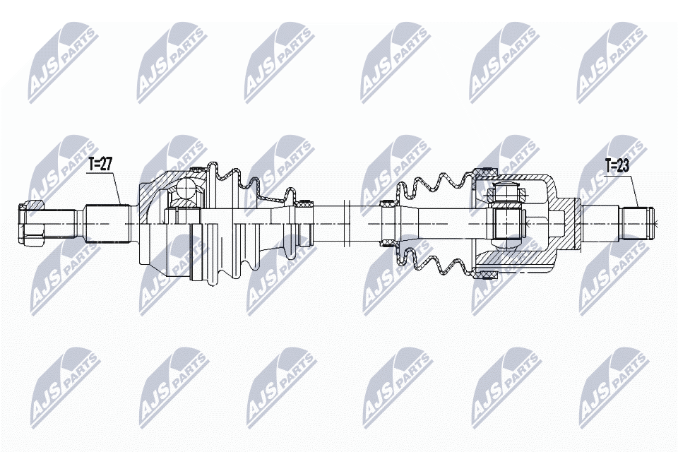 Приводной вал NTY NPW-FR-121