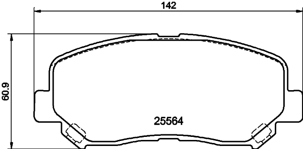 Автозапчасть HELLA/BEHR/PAGID 8DB 355 020-511