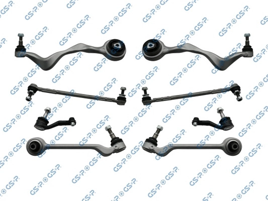 Комплект подвески bmw 1 (e81/e87)/ 3 (e90/e91) пер. (4рыч.+2нак.+2тяг.стаб.) GSP S990004SK